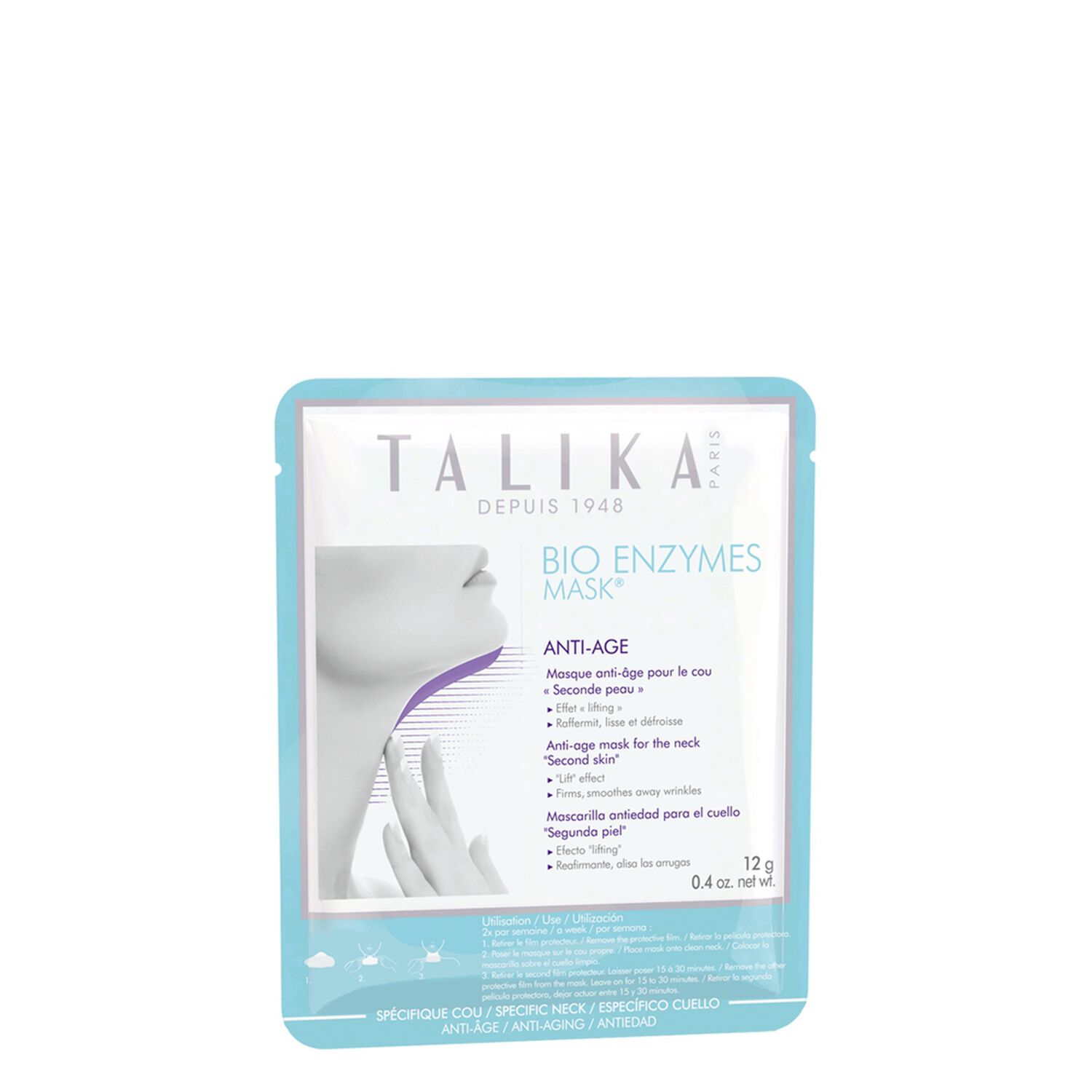 Bio Enzymes, Anti-Aging Neck Mask - Talika - MyOrigines Parapharmacy Produit