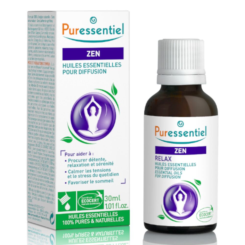 Diffuse Zen, Huiles Essentielles Pour Diffusion 30 Ml - Puressentiel ...