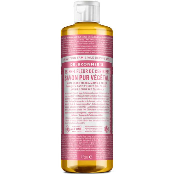 Savon liquide Fleur de cerisier Dr Bronners