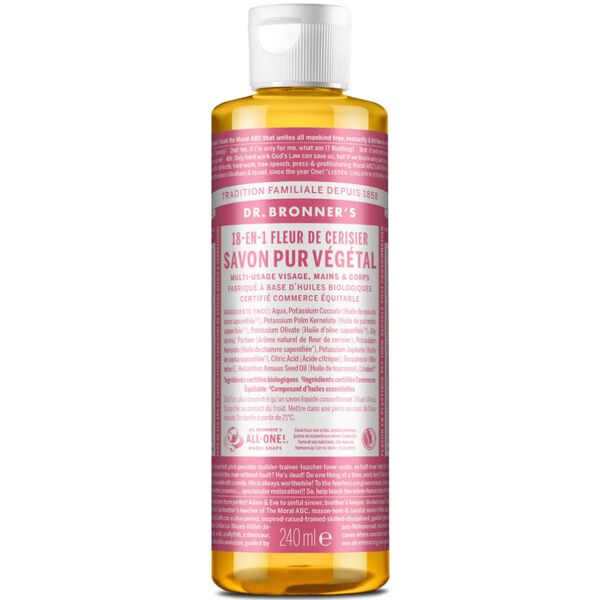 Savon liquide Fleur de cerisier Dr Bronners