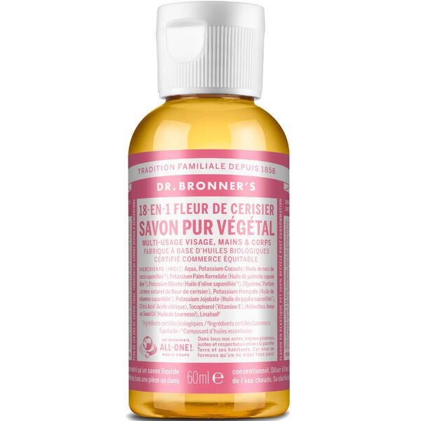 Savon liquide Fleur de cerisier Dr Bronners