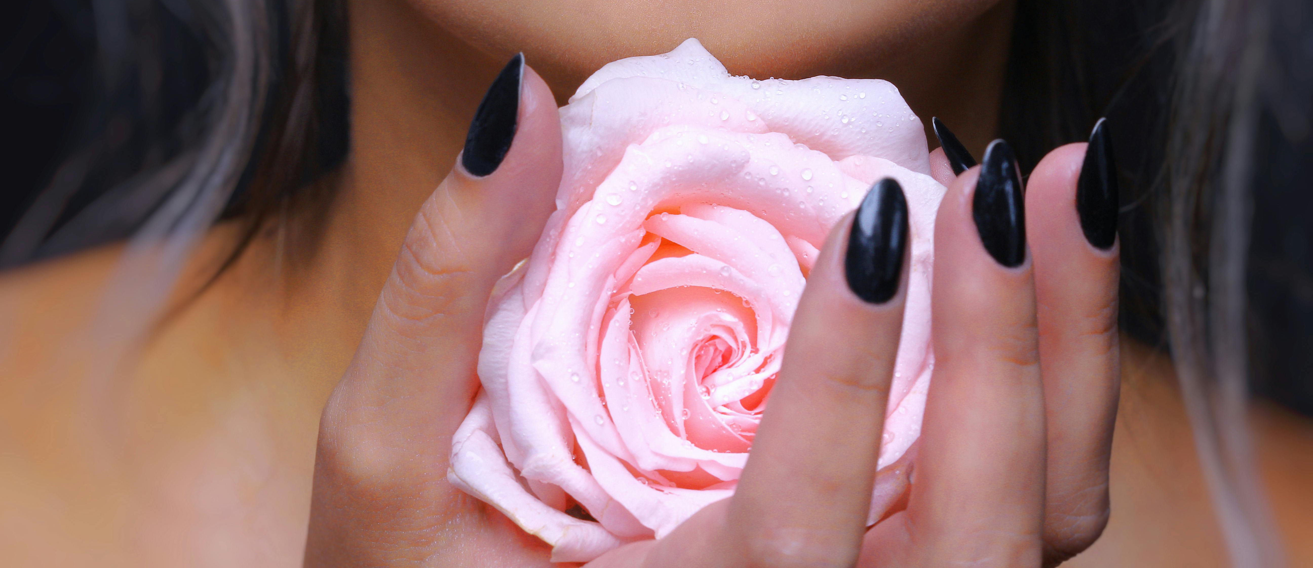 banner ongles rose