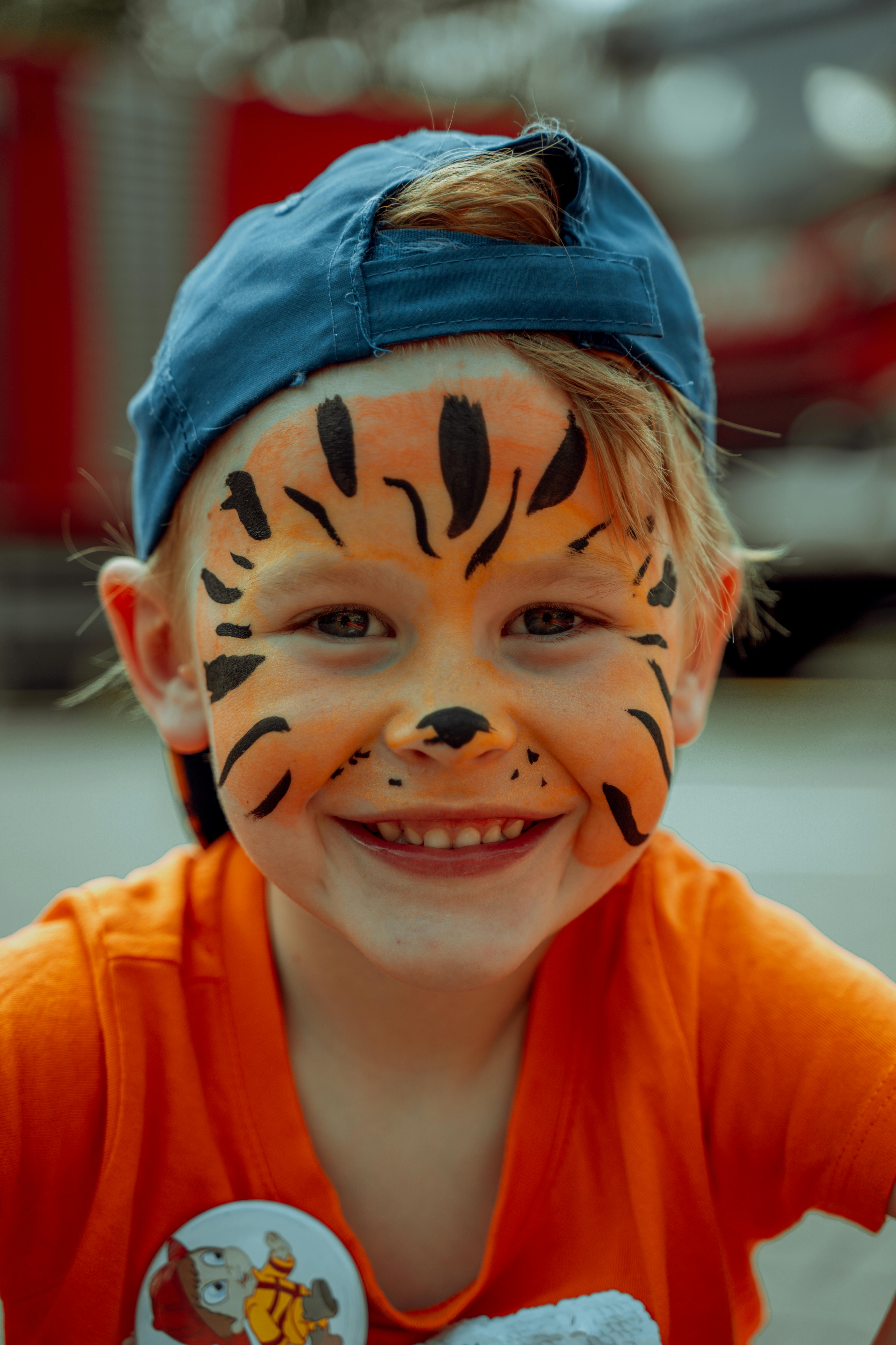 maquillage garçon tigre